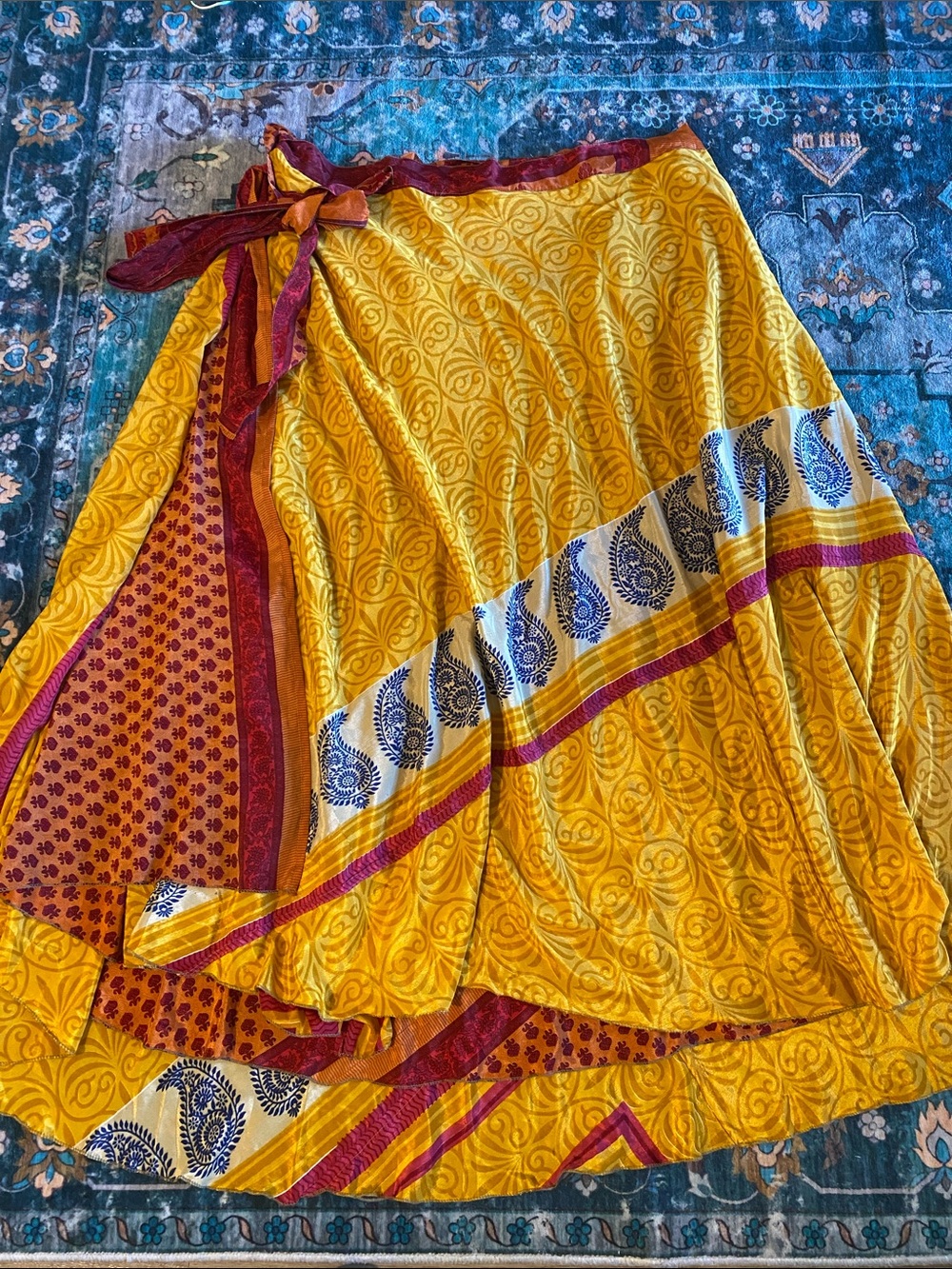 Darn Good Yarn Silk Sari Reversible Skirt